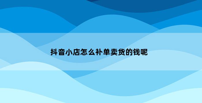 飞马电商补单