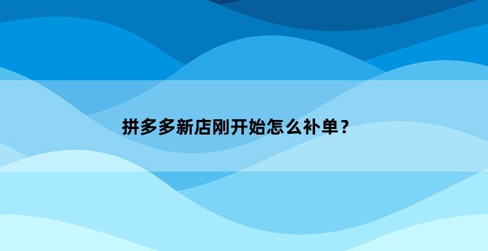 飞马电商补单