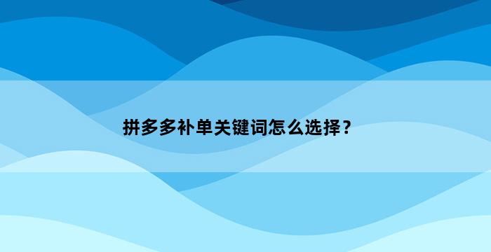 飞马电商补单