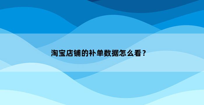 飞马电商补单