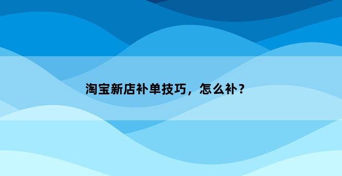 飞马电商补单