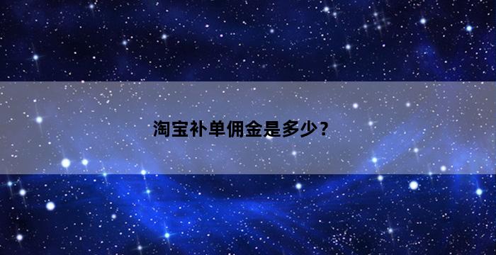 飞马电商补单