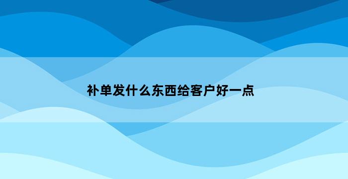 飞马电商补单