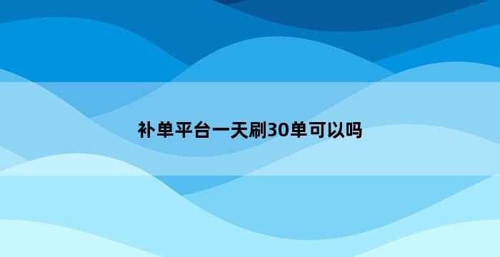 飞马电商补单