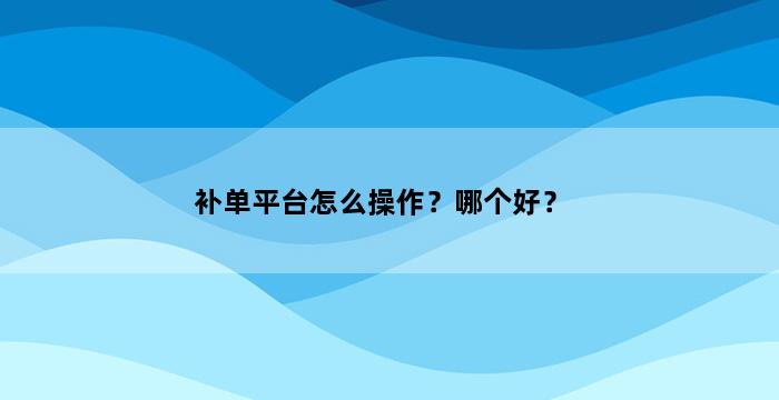 飞马电商补单