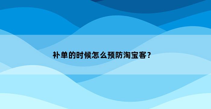 飞马电商补单